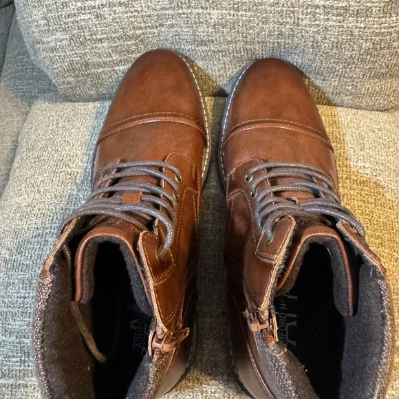 Men's Ashford Hayes Cade Brown Leather Boots Size 9 - Picture 6 of 8
